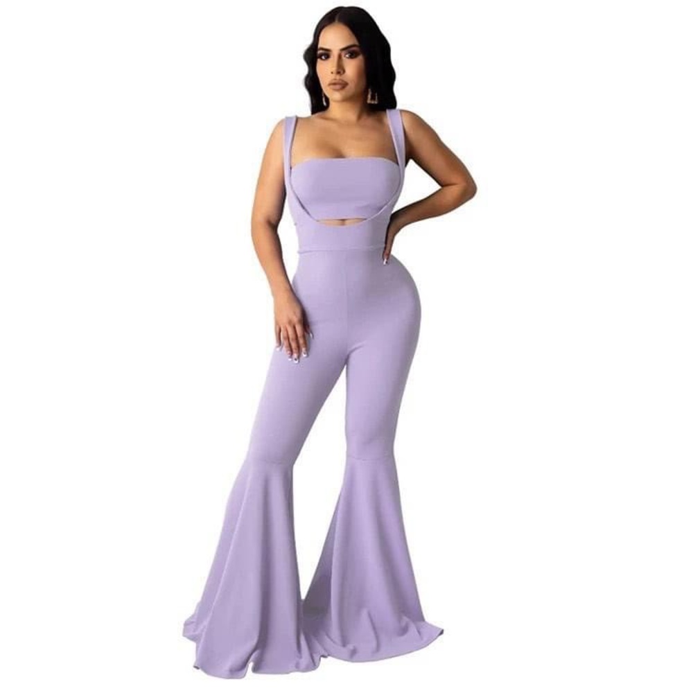 2-Piece Bandeau and Flare Pant Set